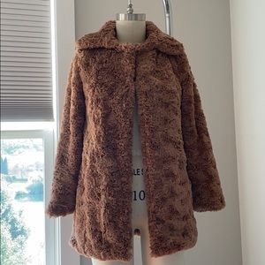 Faux fur coat
